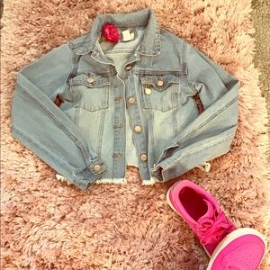Girls light denim jacket